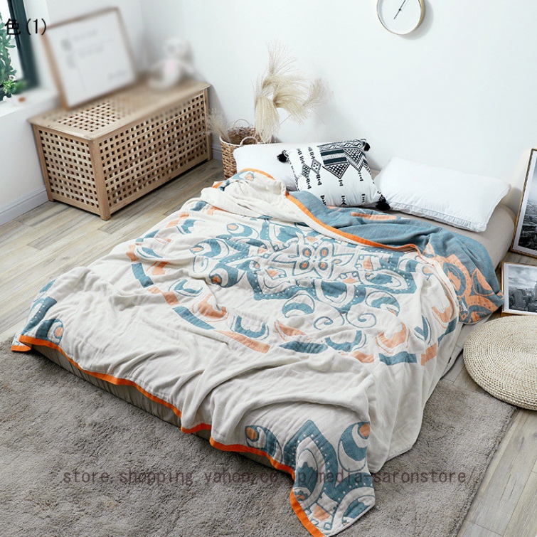 綿100% タオルケット 6重ガーゼケット シングル 夏用 セミダブル