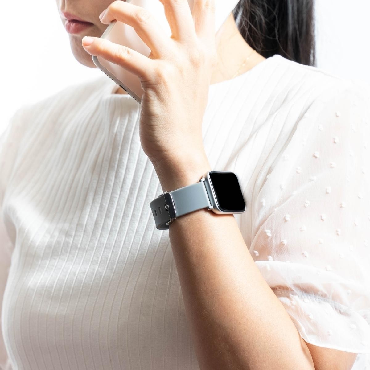 スマートウォッチ シリコン 替えバンド 20mm（留め具ブラック） MedicTec catcher1対応 他社製品 Xiaomi Redmi Watch Huawei対応｜medictec｜03