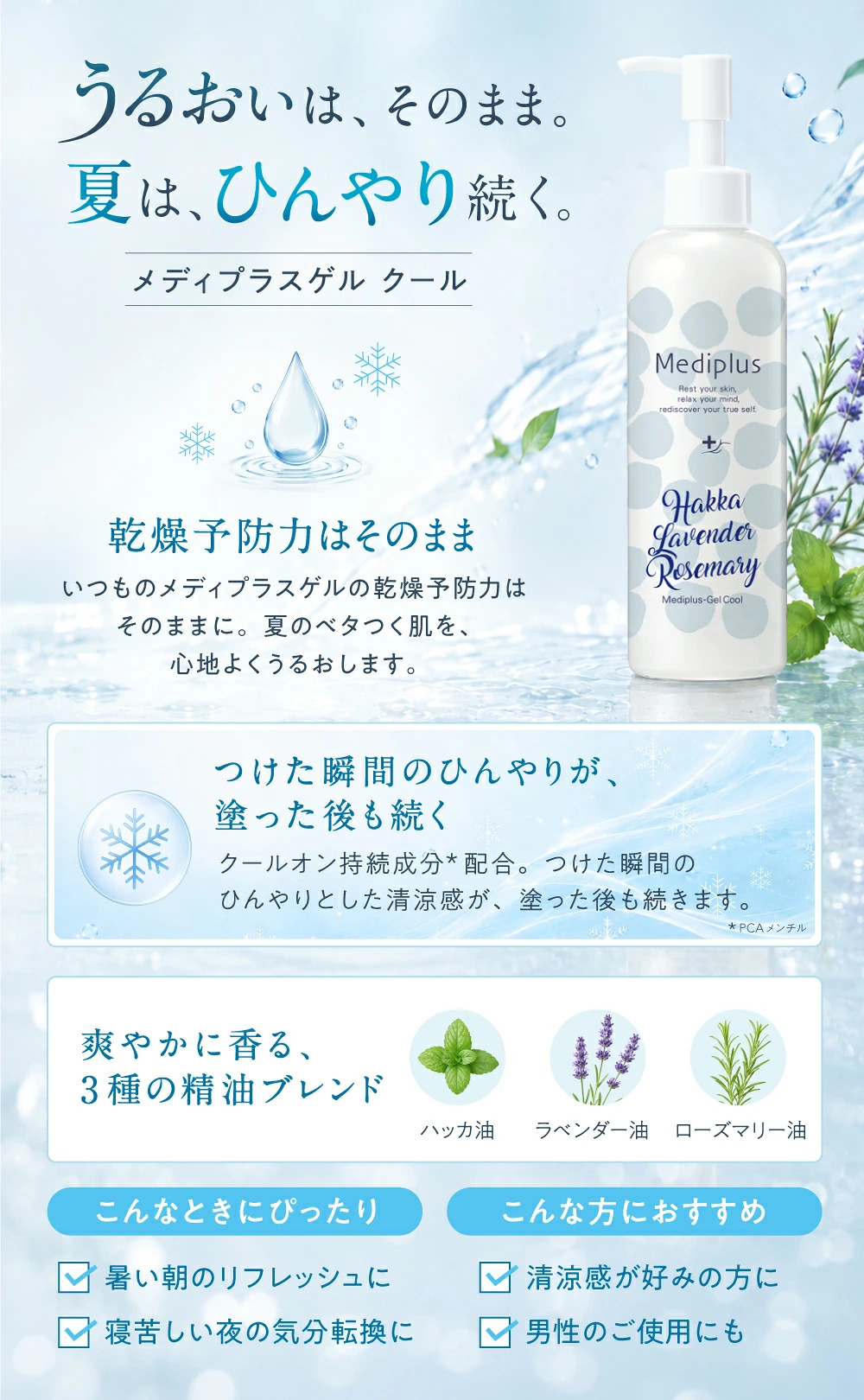 Mediplus（メディプラス） 公式 メディプラスゲル クール 180g (約2