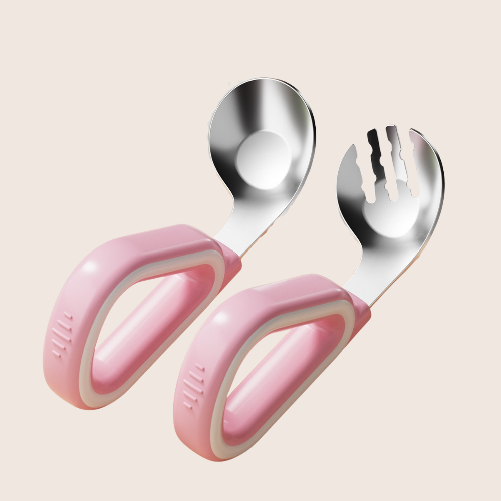 キッズカトラリー スプーンフォーク 食洗機対応 ２点セット カトラリー スプーンフォークセット 子供用 赤ちゃん ベビー キッズ 握りやすい 持ち運び ケース付き |  | 01