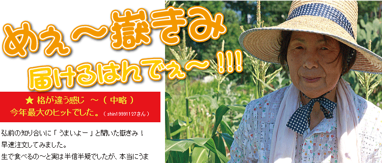 嶽きみ・とうもろこし