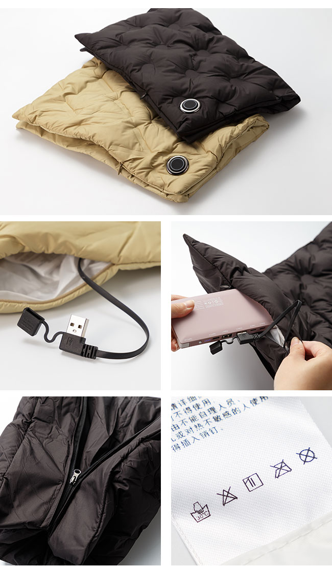 [メール便送料無料] 電熱ホットマット/ハンドマフ {3}【USB 電気マット ホットマット コードレス グラフェン ミニ 一人用 温度調節 無水湯たんぽ】 |  | 13