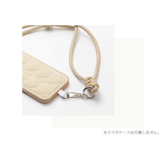 メール便送料無料] ラウンドレザー スマホショルダーストラップ {3