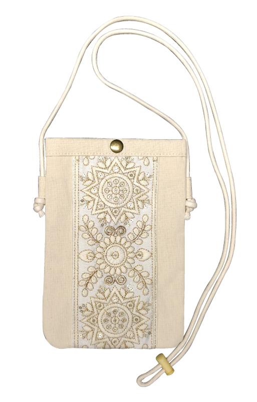 インド刺繍リボンのスマホショルダーポーチ : Mefelia - 通販 - Yahoo