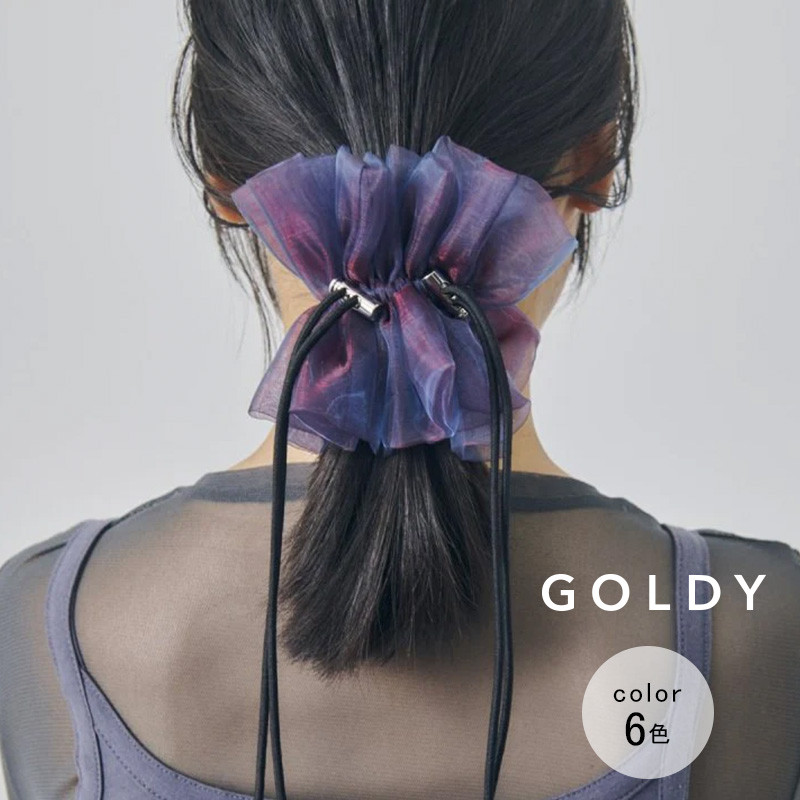 GOLDY（ゴールディ） ドローストリング シアー シュシュ 
