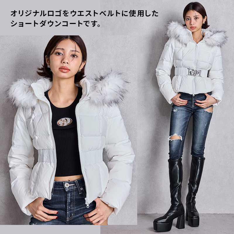 GYDA（ジェイダ） GDベルト付きショートダウンコート 072610040101