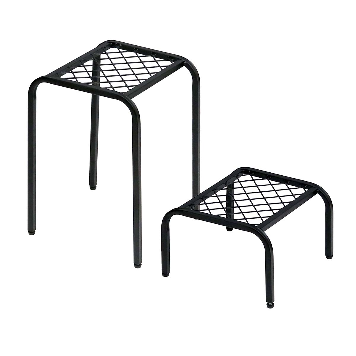 アイアンプランタースタンド「TWILL」(ツイル) ハイロー 2点セット TW010-2PS |  | 01