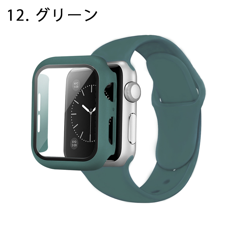 アップルウォッチ バンド 一体型 シリコン Apple Watch ベルト 