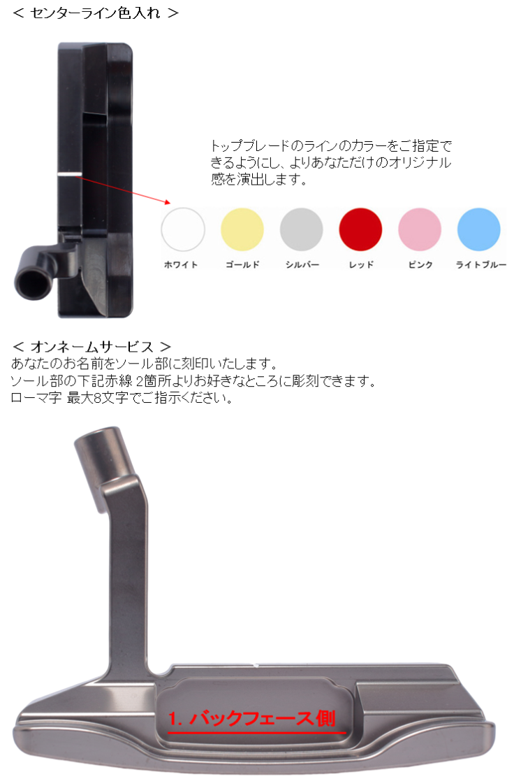 4つの仕上げ オンネーム 広田ゴルフ 軟鉄鍛造 削り出し  フォージド ミルド パター ピン型 ( HIROTA GOLF Original Forged Milled Putter ) 送料無料 地クラブ | 広田ゴルフ | 10