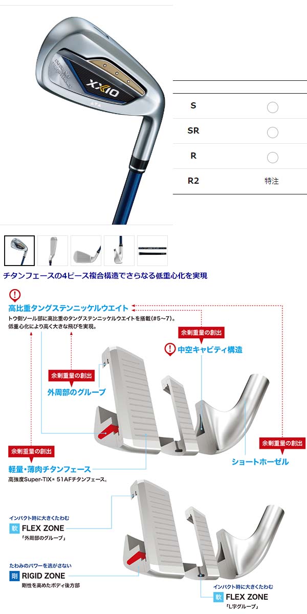 XXIO 5本 6本 7本 8本 ダンロップ ゼクシオ13 アイアン セット