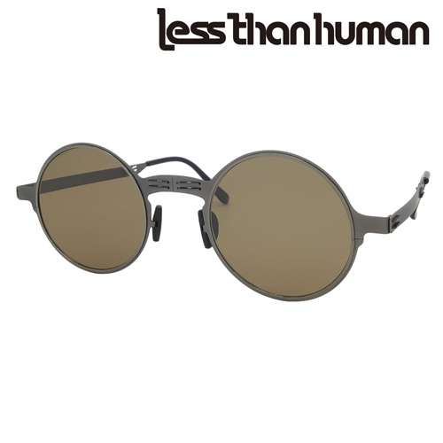 less than human レスザンヒューマン 折りたたみ式サングラス JFK col.01/02 48mm 紫外線 UVカット ラウンド 2color