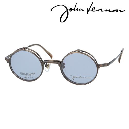 John Lennon ジョンレノン 跳ね上げサングラス メガネ JL-1111 col.1/2/3/4 43mm 日本製 複式 丸めがね 紫外線 UVカット 4color