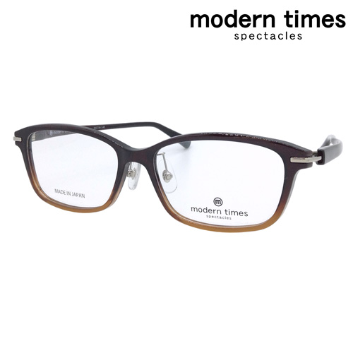 modern times モダンタイムス メガネ MT-8028 C-2/C-3/C-4 54mm 日本製 鯖江 料金そのまま伊達メガネ/度付き対応 NIKON 薄型非球面レンズセット スクエア