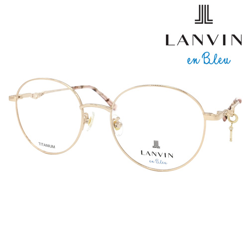 LANVIN en Bleu ランバン オン ブルー メガネ VLB006J col.0I88/0SM6/02AM 51mm ラウンド  ロゴチャーム 3color