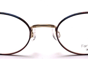 フレーム単品メガネ】 Farben ファルベン F7044-672G レッド系
