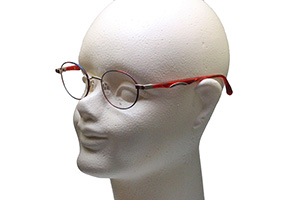 フレーム単品メガネ】 Farben ファルベン F7044-672G レッド系