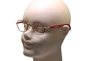 フレーム単品メガネ】 Farben ファルベン F7059-672G レッド系/レッド