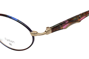 フレーム単品メガネ】 Farben ファルベン F7093-8672G レッド系