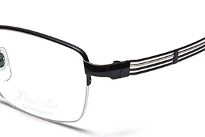 【美品】line art CHARMANT XL1846（度付き） フレーム単品メガネ】 シャルマン Lineart ラインアート XL 1846-DG