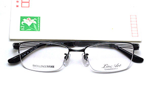 フレーム単品メガネ】 シャルマン Lineart ラインアート XL 1846-DG