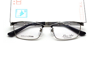 フレーム単品メガネ】 シャルマン Lineart ラインアート XL 1878-GR 