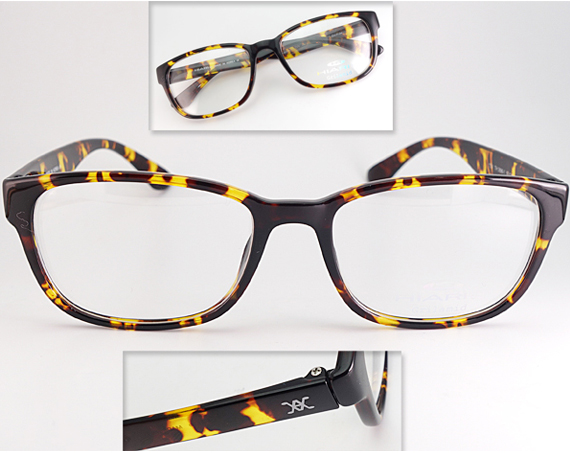 メガネ 度付 HIARI (ひおり) Eyewear 超弾力性新素材 虎柄色 軽量