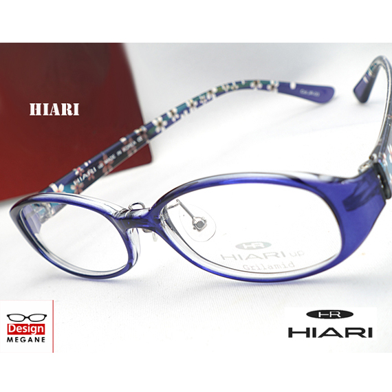 メガネ 度付 HIARI (ひおり)  Eyewear 超弾力性新素材 (グリルアミドTR-90) Blue 軽量 眼鏡 送料無料 ＋ カラーレンズ 無料キャンペーン中 伊達メガネ 対応