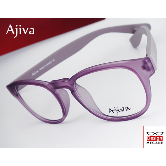 メガネ 度付 Ajiva Eyewear 超弾力性新素材 (グリルアミドTR-90素材) Purple 軽量 ボストン型 眼鏡一式 送料無料 ＋ カラーレンズ 無料キャンペーン中 伊達対応