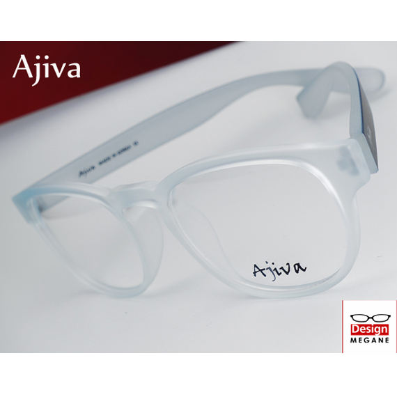 メガネ 度付 Ajiva Eyewear 超弾力性新素材 (グリルアミドTR-90素材) クリアブルー 軽量 ボストン型 眼鏡一式 送料無料 ＋ カラーレンズ 無料キャンペーン中