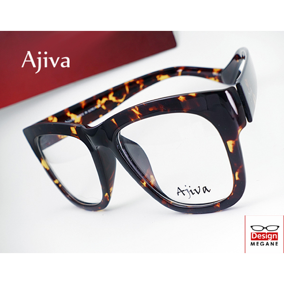 メガネ 度付 Ajiva Eyewear 超弾力性新素材 (グリルアミドTR-90素材) 茶デミ  軽量 ウェリントン型 眼鏡一式 送料無料 ＋ カラーレンズ 無料キャンペーン中