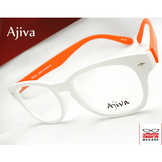 メガネ 度付 Ajiva Eyewear 超弾力性新素材 (グリルアミドTR-90素材) White 軽量 ボストン型 眼鏡一式 送料無料 ＋ カラーレンズ 無料キャンペーン中