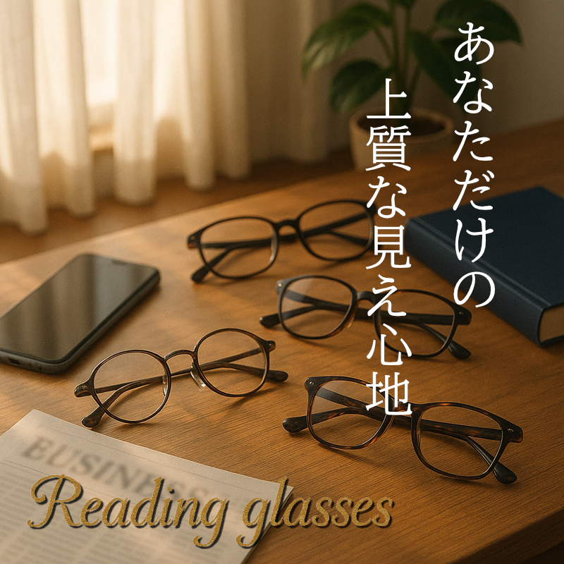 セミオーダー老眼鏡 ちょこシー FG24517 ブルーライトカット 非球面