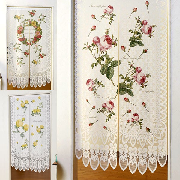 メーカー直送 代引不可 のれん ルドゥーテ レースタペストリー幅84×丈