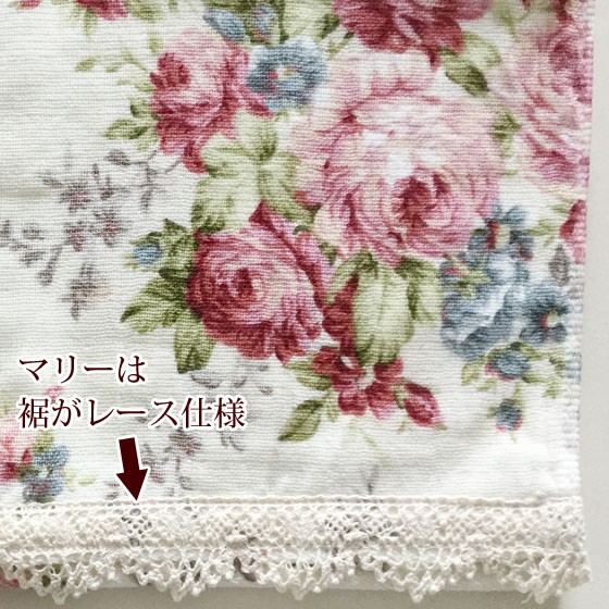 薔薇柄 タオル おしゃれ ローズ柄 フェイスタオル 薔薇雑貨 パイル