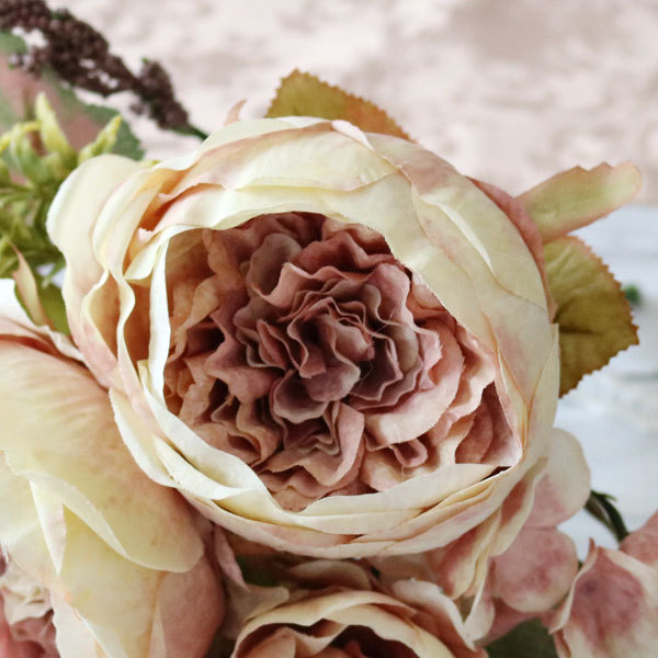 造花 インテリア ブーケ 結婚式 オシャレ 薔薇 バラ アレンジ