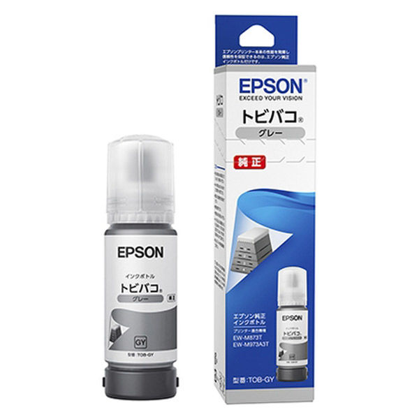 【 純正品 6色セット】EPSON エプソン インクボトル (トビバコ) TOB 6色セット （TOB PB TOB MB TOB C TOB M TOB Y TOB GY） :EPS I TOB 6C:メグリエ