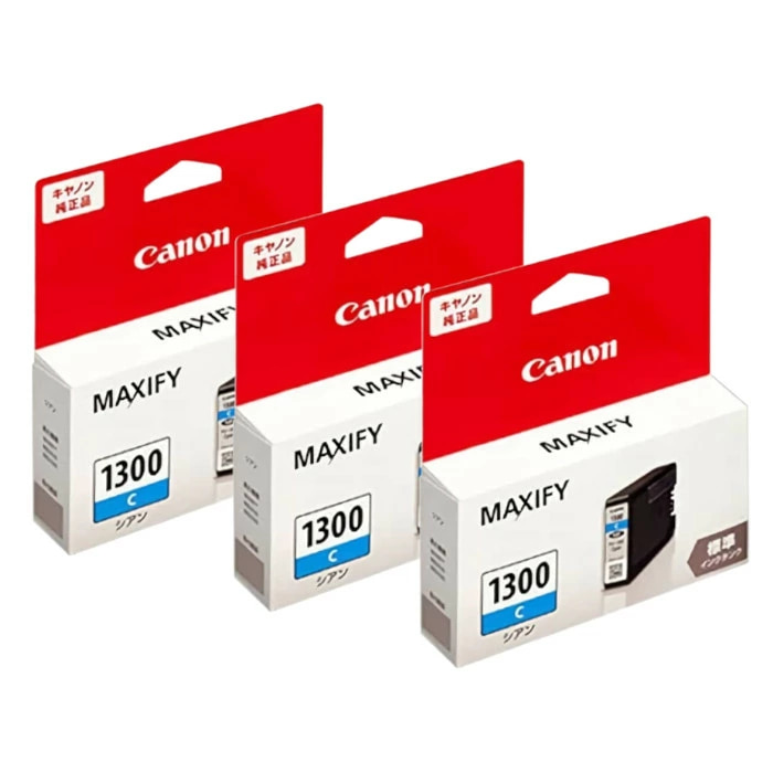 純正品 3色セット CANON キヤノン インクタンク PGI-1300XL 大