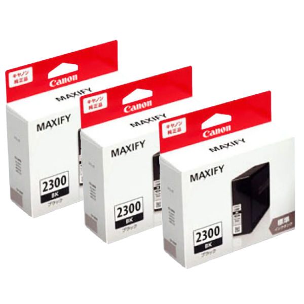 Canon MAXIFY PGI-2300BK インクカートリッジ 3個セット 純正品 3色セット CANON キヤノン インクタンク PGI-2300 C/M/Y