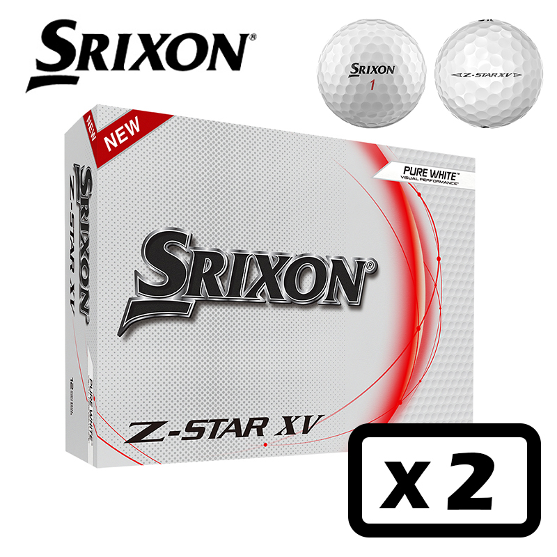 【2ダースセット】スリクソン SRIXON 2023 Z-Star XV Ball  Z スターXV ボール 2箱セット（12個入り×2）USA直輸入品 ゴルフボール｜megurie2｜02