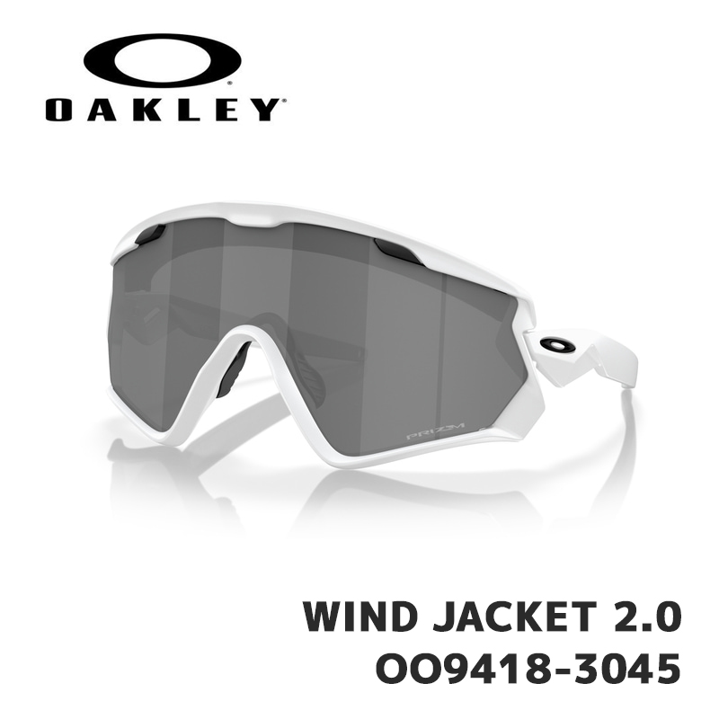 オークリー サングラス OAKLEY WIND JACKET 2.0 OO9418-3045 Matte White / Prizm Black ユニバーサルフィット ウィンドジャケット2.0 日本正規品｜megurie2｜02