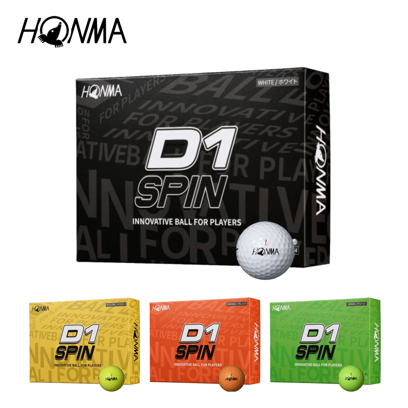 【新品】ホンマ ゴルフ ボール 2023 D1 SPIN オレンジ 2ケース hon-go-bt2301-01.jpg