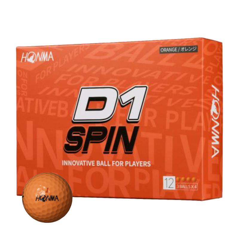 4ダースセット HONMA D1 SPIN ゴルフボール HONMA D1 在庫あり・即納 ホンマ SPIN Ball スピンボール 4