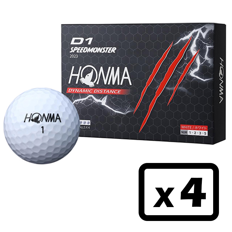 HONMA ホンマ D1 SPEEDMONSTER Ball D1 スピードモンスター 4ダース（12個入り×4） ゴルフボール 日本正規品【BT2302】｜megurie2｜02