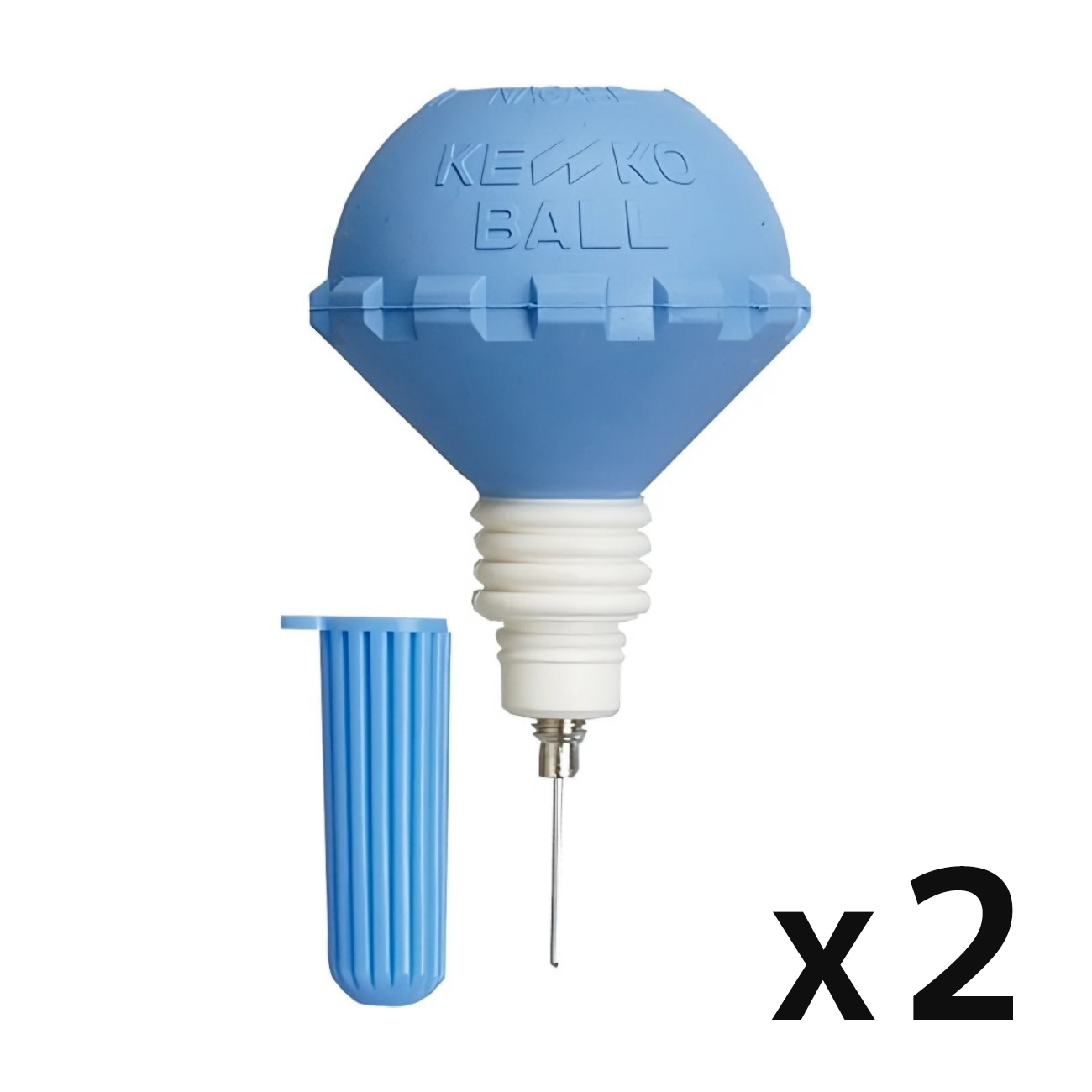 ソフトテニスのボールとポンプ 2個セット ケンコー ソフトテニスポンプ ブルー TSPHP1-V-BU-C（1個