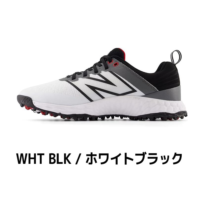 New Balance ゴルフシューズ ホワイト/ブラック ニューバランス フレッシュフォーム コンテンスト V2 ゴルフ