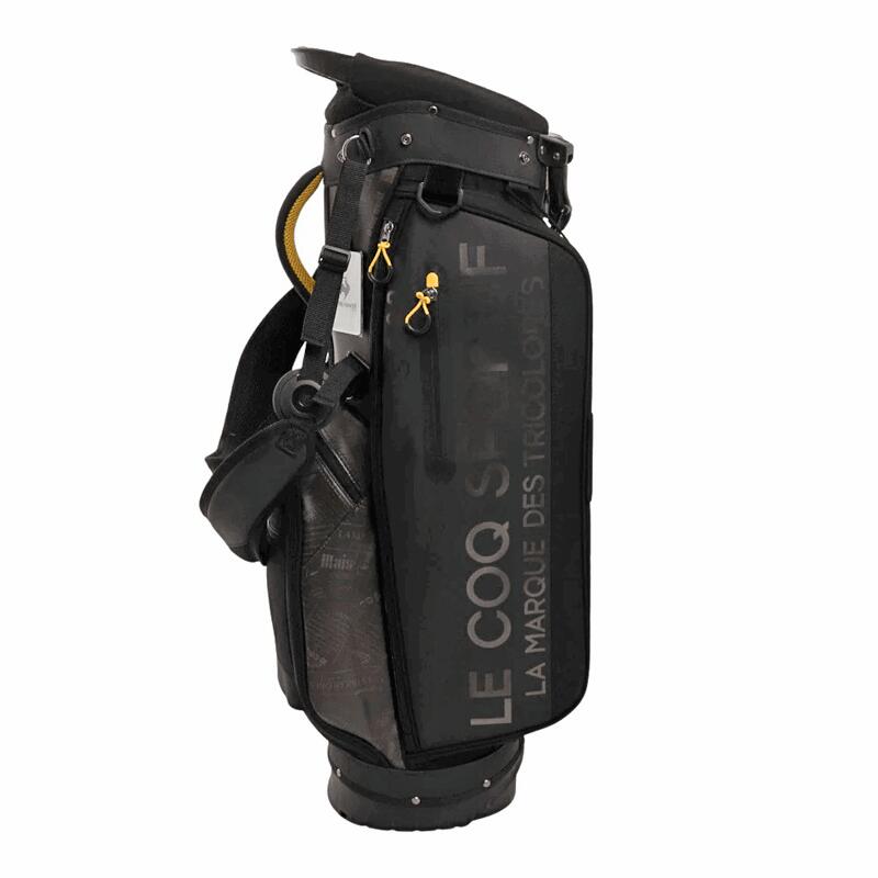 ルコックスポルティフ キャディバッグ le coq sportif caddy bag 軽量スタンド RIJOUME 9型(47インチ対応)  3.0kg 4分割 QQBUJJ01BK ブラック 正規品