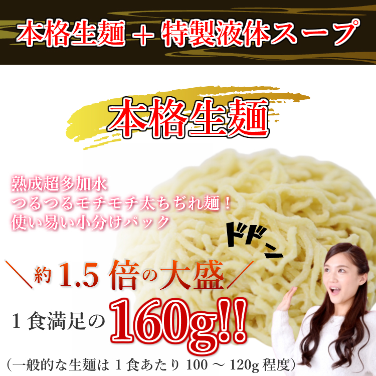 ラーメン 只見生らーめん 4食 定番スープ付 大盛 1食160g らーめん 取り寄せ 本格 生めん 熟成 多加水麺 製麺所直送｜megurokouji｜12