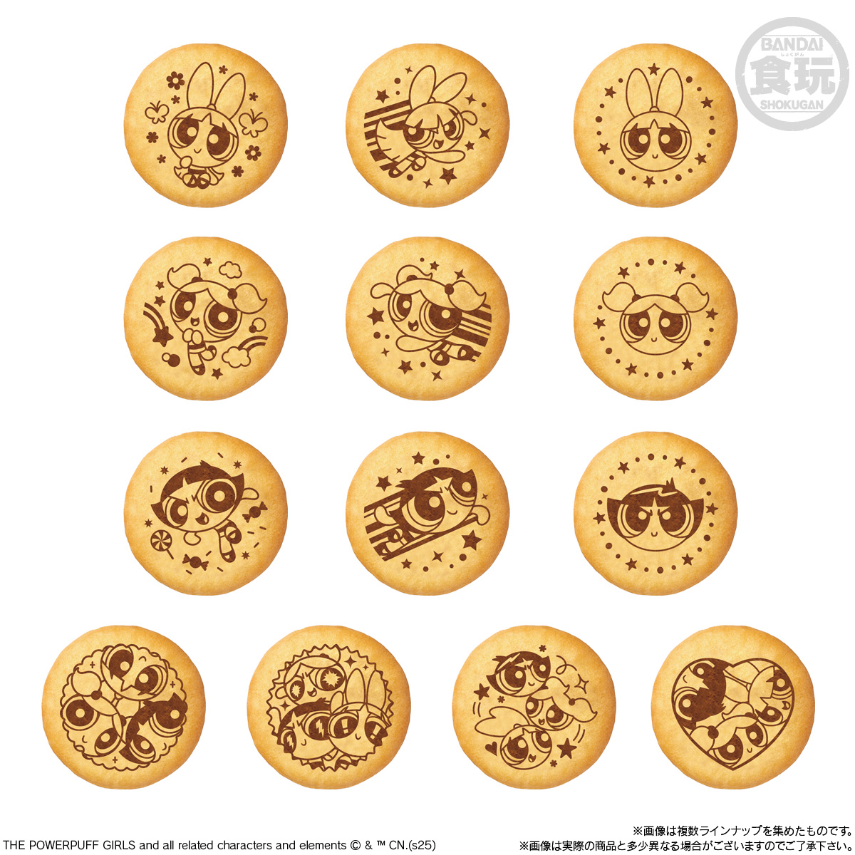 賞味期限2026年7月〔BOX〕バンダイ パワーパフガールズ 刺繍缶バッジ