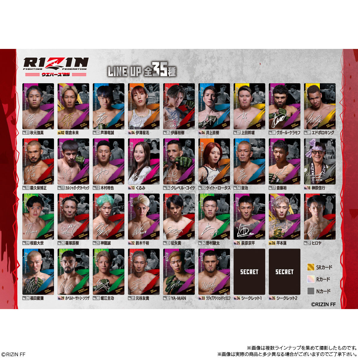 賞味期限2026年10月〔BOX〕バンダイ RIZINウエハース'25 20個入