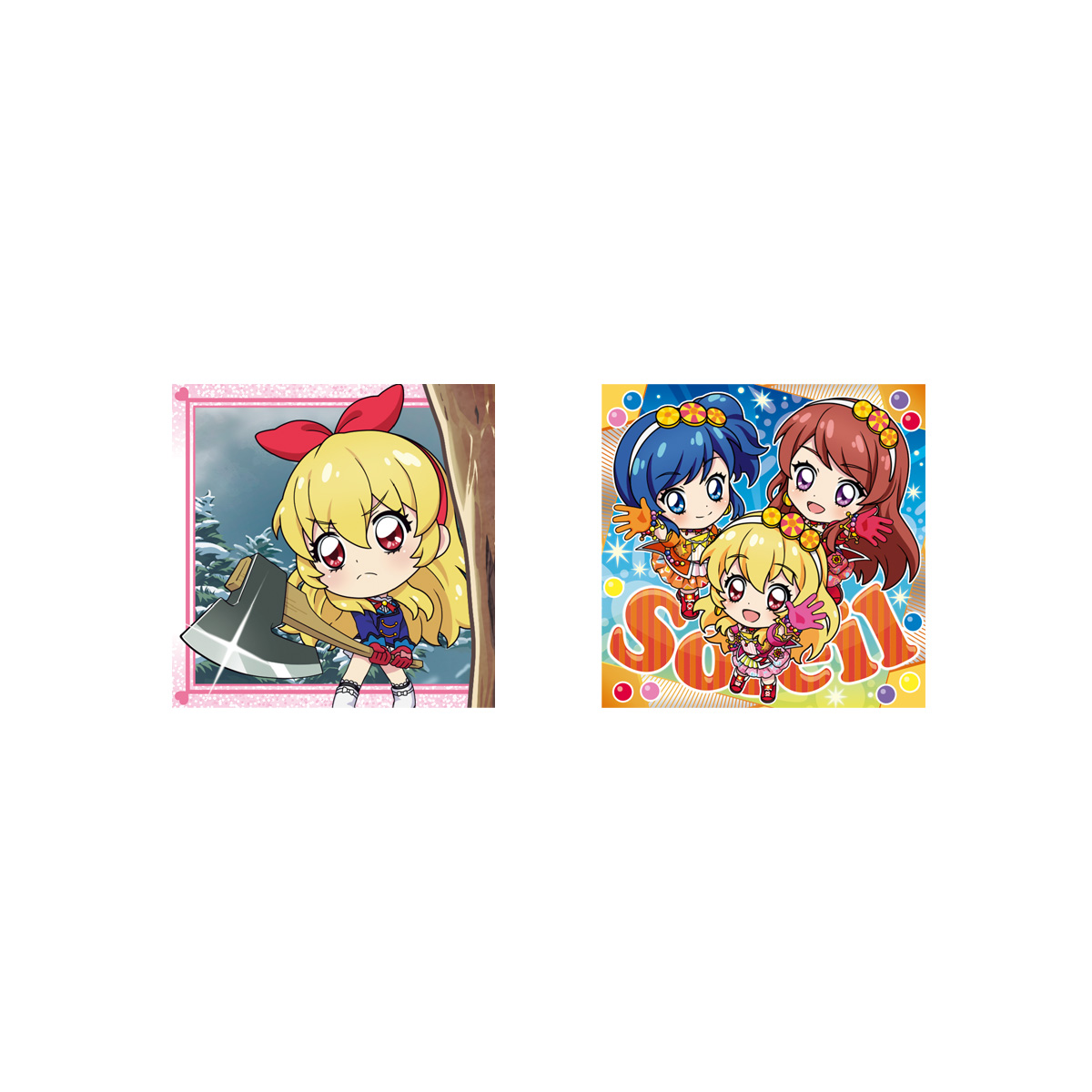 BOX〕バンダイ にふぉるめーしょん アイカツ！シールウエハース 20個入